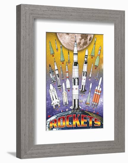 Rockets for Kids-null-Framed Art Print