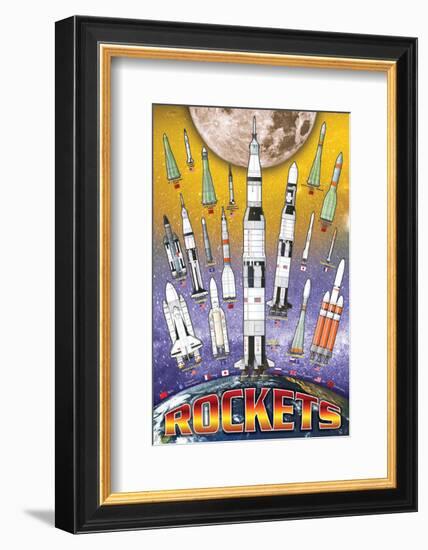 Rockets for Kids-null-Framed Art Print