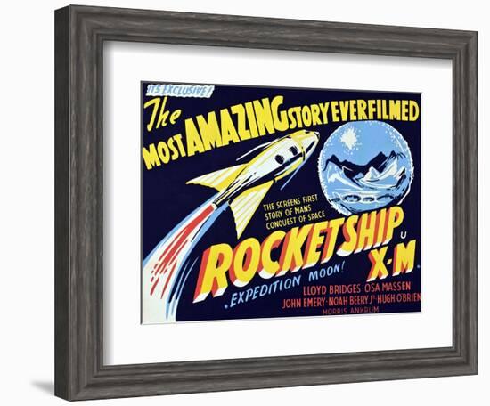 Rocketship X-M, 1950-null-Framed Art Print