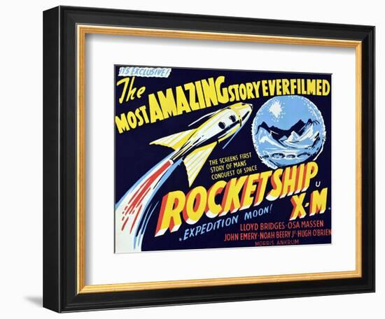 Rocketship X-M, 1950-null-Framed Art Print