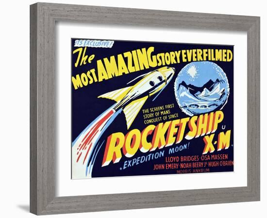 Rocketship X-M, 1950-null-Framed Art Print