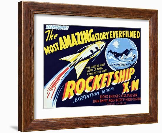 Rocketship X-M, 1950-null-Framed Art Print