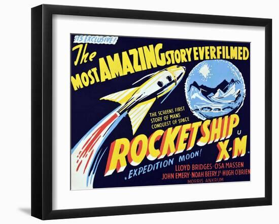 Rocketship X-M, 1950-null-Framed Art Print