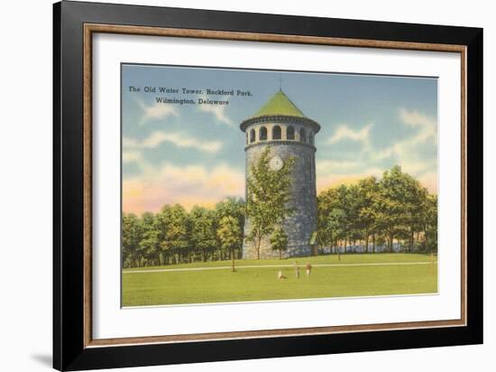 Rockford Park Water Tower-null-Framed Art Print