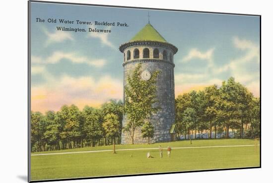 Rockford Park Water Tower-null-Mounted Art Print