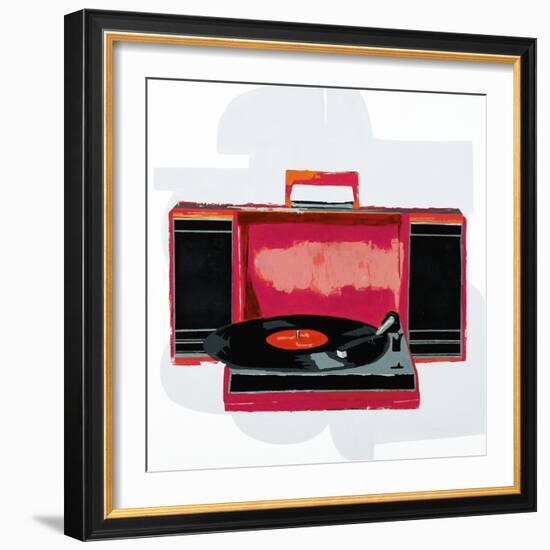 Rockin Records-Clayton Rabo-Framed Giclee Print