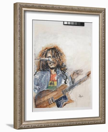 Rockin the Blues I Marley-Farrell Douglass-Framed Giclee Print