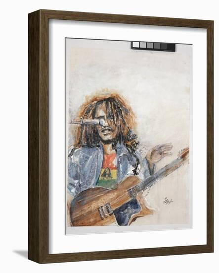 Rockin the Blues I Marley-Farrell Douglass-Framed Giclee Print