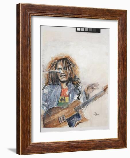 Rockin the Blues I Marley-Farrell Douglass-Framed Giclee Print