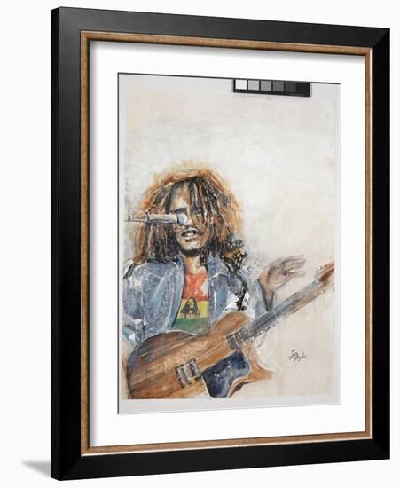 Rockin the Blues I Marley-Farrell Douglass-Framed Giclee Print