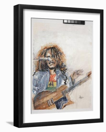 Rockin the Blues I Marley-Farrell Douglass-Framed Giclee Print