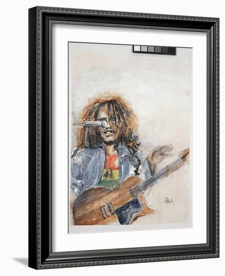 Rockin the Blues I Marley-Farrell Douglass-Framed Giclee Print