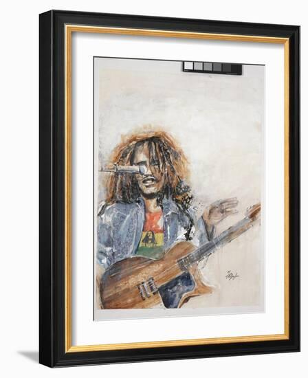 Rockin the Blues I Marley-Farrell Douglass-Framed Giclee Print