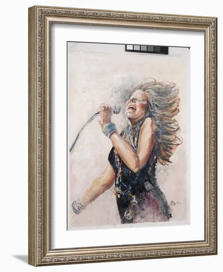 Rockin the Blues III Janis-Farrell Douglass-Framed Giclee Print