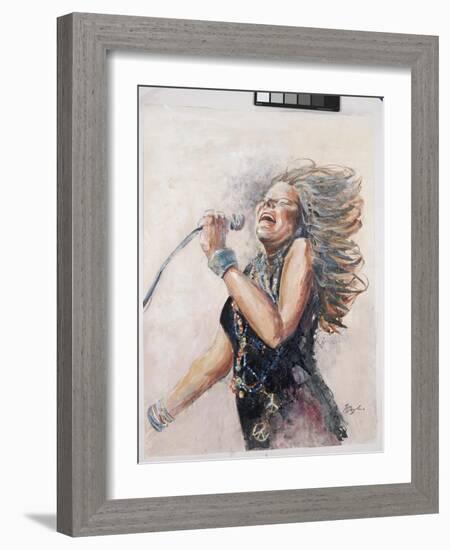 Rockin the Blues III Janis-Farrell Douglass-Framed Giclee Print