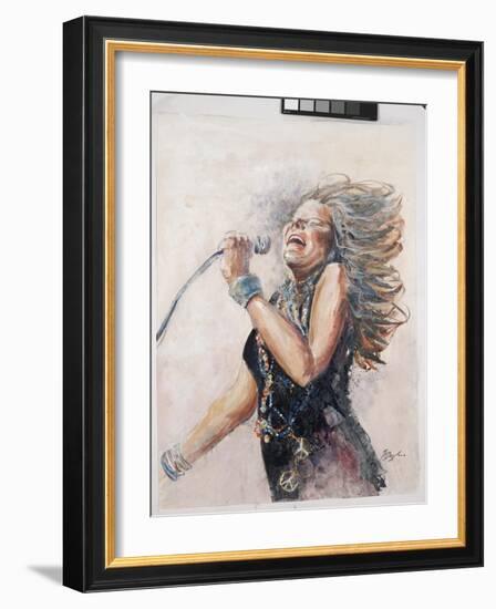 Rockin the Blues III Janis-Farrell Douglass-Framed Giclee Print