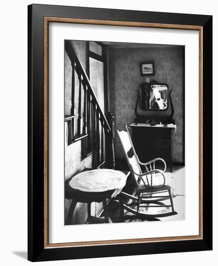 Rocking Chair in House-Walker Evans-Framed Photographic Print