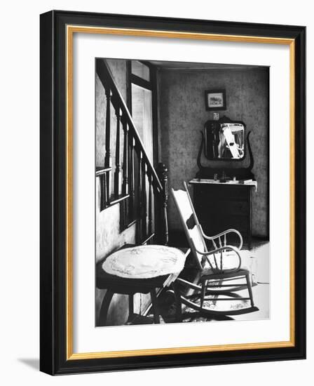 Rocking Chair in House-Walker Evans-Framed Photographic Print