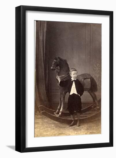 Rocking Horse, 1860-80-null-Framed Photographic Print