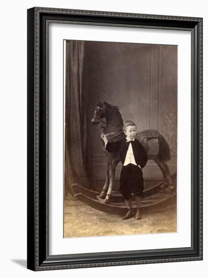 Rocking Horse, 1860-80-null-Framed Photographic Print