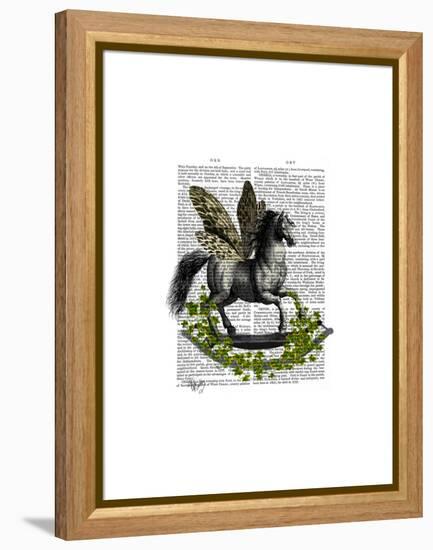 Rocking Horse Fly-Fab Funky-Framed Stretched Canvas