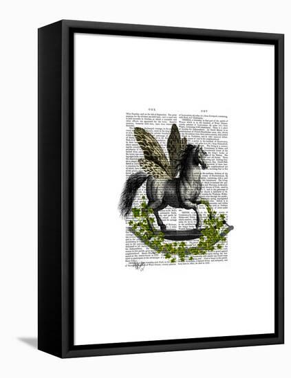 Rocking Horse Fly-Fab Funky-Framed Stretched Canvas