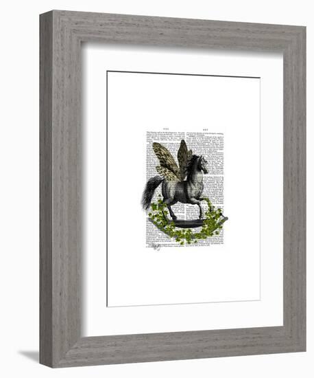 Rocking Horse Fly-Fab Funky-Framed Art Print