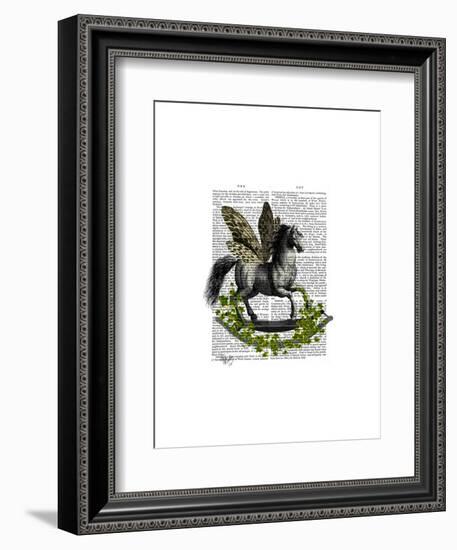 Rocking Horse Fly-Fab Funky-Framed Art Print