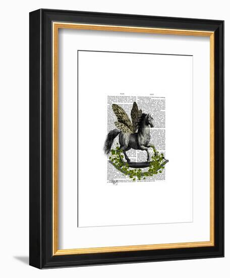 Rocking Horse Fly-Fab Funky-Framed Art Print