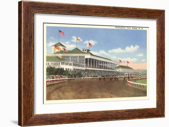 Rockingham Race Track, Salem, New Hampshire-null-Framed Art Print