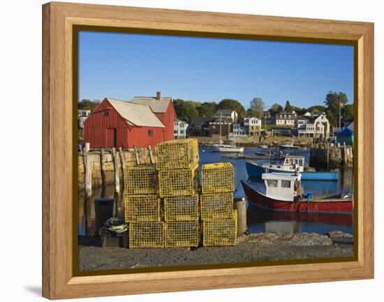 Rockport Harbor, Cape Ann, Greater Boston Area, Massachusetts, New England, USA-Richard Cummins-Framed Premier Image Canvas