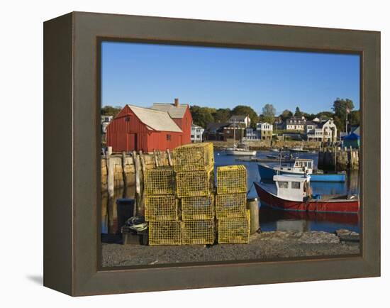 Rockport Harbor, Cape Ann, Greater Boston Area, Massachusetts, New England, USA-Richard Cummins-Framed Premier Image Canvas