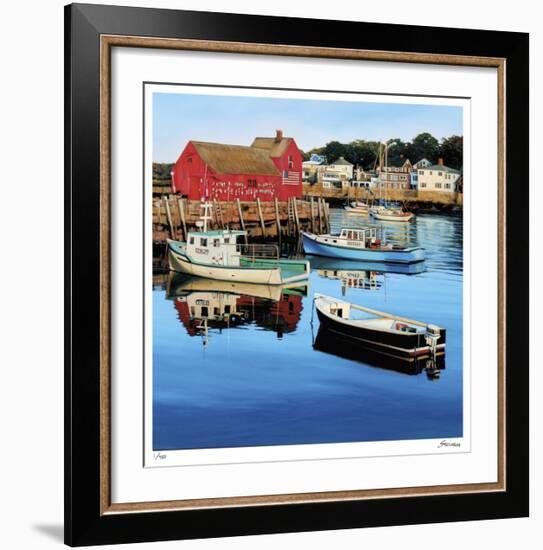 Rockport Harbor-Tom Swimm-Framed Giclee Print