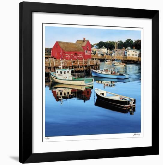 Rockport Harbor-Tom Swimm-Framed Giclee Print