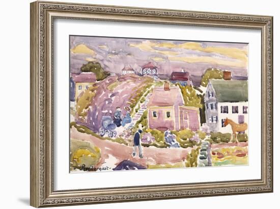 Rockport, Mass, 1912-Maurice Brazil Prendergast-Framed Giclee Print