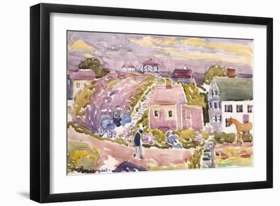 Rockport, Mass, 1912-Maurice Brazil Prendergast-Framed Giclee Print