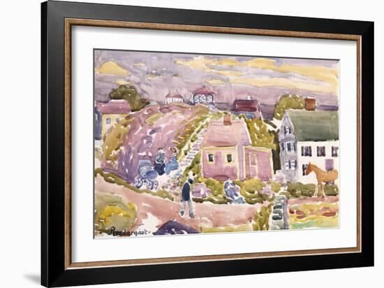 Rockport, Mass, 1912-Maurice Brazil Prendergast-Framed Giclee Print