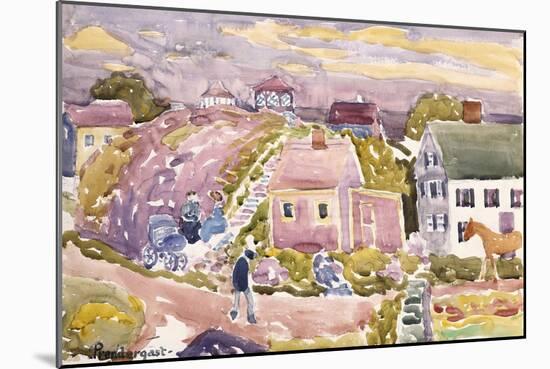 Rockport, Mass, 1912-Maurice Brazil Prendergast-Mounted Giclee Print