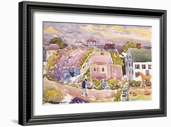 Rockport, Mass, 1912-Maurice Brazil Prendergast-Framed Giclee Print