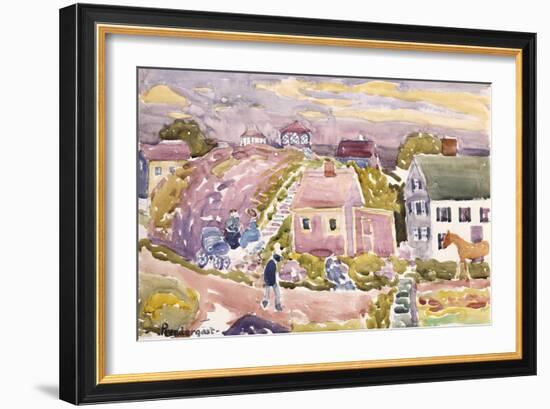 Rockport, Mass, 1912-Maurice Brazil Prendergast-Framed Giclee Print