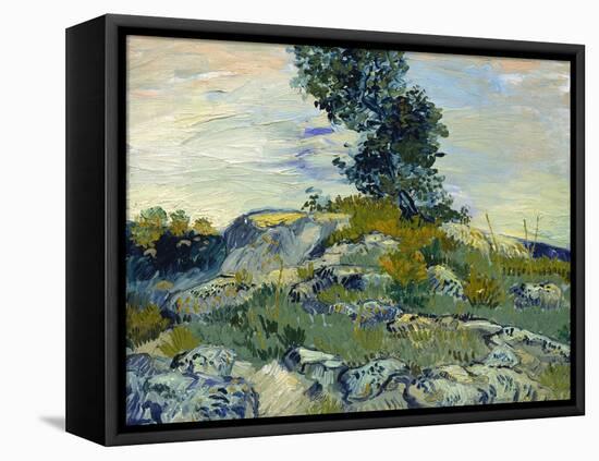 Rocks, 1888-Vincent van Gogh-Framed Premier Image Canvas