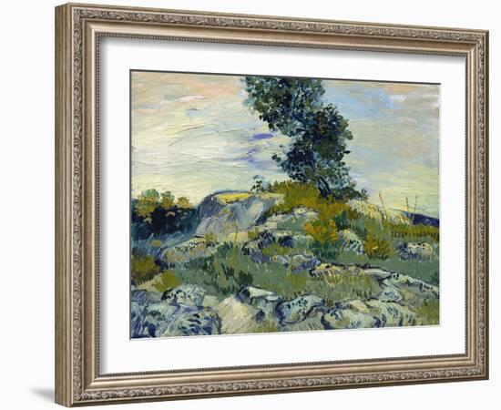 Rocks, 1888-Vincent van Gogh-Framed Giclee Print