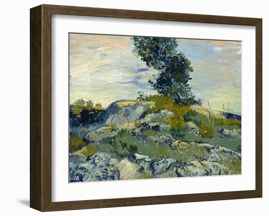 Rocks, 1888-Vincent van Gogh-Framed Giclee Print