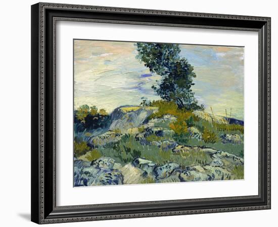 Rocks, 1888-Vincent van Gogh-Framed Giclee Print