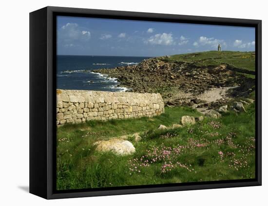 Rocks Along the Coastline of Firmanville-Manche, in Basse Normandie, France, Europe-Michael Busselle-Framed Premier Image Canvas