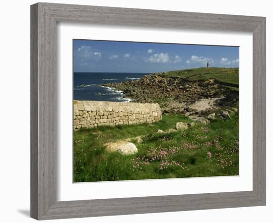 Rocks Along the Coastline of Firmanville-Manche, in Basse Normandie, France, Europe-Michael Busselle-Framed Photographic Print