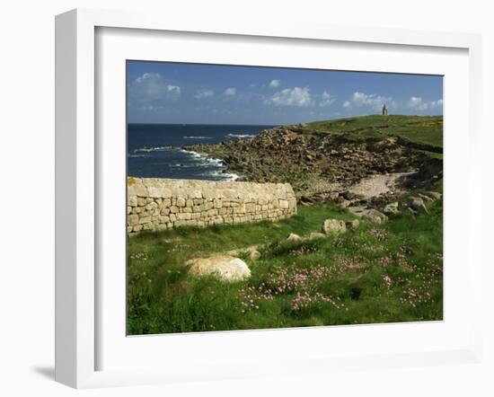 Rocks Along the Coastline of Firmanville-Manche, in Basse Normandie, France, Europe-Michael Busselle-Framed Photographic Print