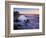 Rocks and Beach at Sunset, La Jolla, San Diego County, California, USA-Richard Cummins-Framed Photographic Print