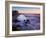 Rocks and Beach at Sunset, La Jolla, San Diego County, California, USA-Richard Cummins-Framed Photographic Print