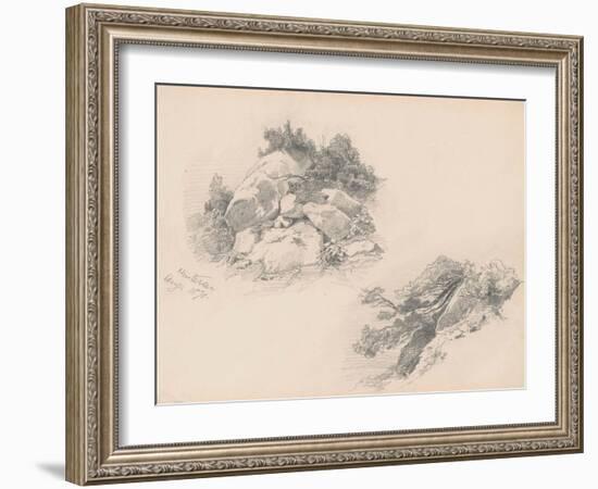 Rocks and Brush, Hintersee, Germany, 1871-John Singer Sargent-Framed Giclee Print